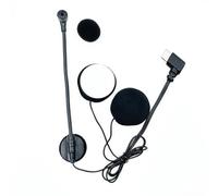Microfono Casco - Cuffie per la trasmissione | Cuffie Kit Casco | Tipo C Impermeabile con Riduzione Del Rumore | Audio HD per Caschi Mezzo Faccio, Trasmissione, Registrato