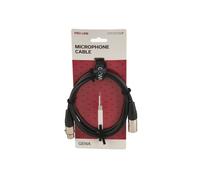 GEWA Cavo microfonico Pro Line 1,5 m, nero, XLR (f) - XLR (m), 190540