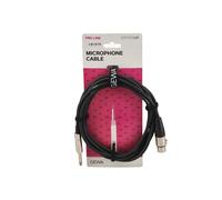 GEWA Cavo microfonico Pro Line 3 m, nero, XLR(f) - jack mono 6,3 mm, 190575