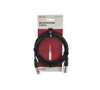 GEWA Cavo microfonico Pro Line 3m, nero, XLR (f) - XLR(m), 190545
