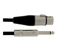GEWA Cavo microfonico Pro Line 6 m, nero, XLR(f) - jack mono 6,3 mm, 190580