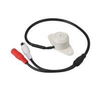 Microfono CCTV, ingresso audio pickup per sistema di sicurezza telecamera IP, dispositivo audio compatto per sorveglianza interna ed esterna, bianco