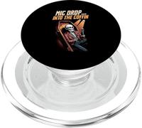 Microfono che cade nella bara Scheletro divertente Commedia PopSockets PopGrip per MagSafe