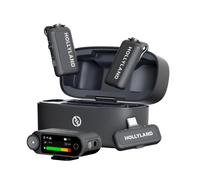 Microfono combinato wireless Hollyland LARK MAX 2 2,4 GHz omnidirezionale con registratore interno e display AMOLED