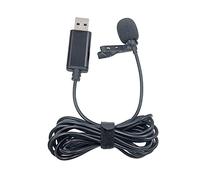 Microfono con asola Lavalier portatile con clip USB per fotocamera DSLR e computer portatile