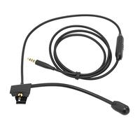 Microfono con asta per cavo con riduzione del rumore Cuffie da gioco con controllo muto Pickup cardioide flessibile regolabile per QC35 QC35 II Filo di rame senza ossigeno 1,2 m