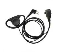 Microfono con clip-ear a forma di D a 2 pin per Motorola GP88S GP300 GP68 GP2000 GP88 GP3188 CP040 CP1