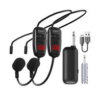 Microfono con cuffie per esercizi - Microfono palmare UHF dinamico Microfono per uso testa | Microfono a testa wireless ricaricabile per amplificazione vocale in conferenze fi