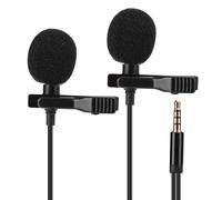 Microfono con filtro antirumore per interviste, microfono portatile con compatibilità plug and play, diagramma polare omnidirezionale, alta