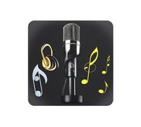 Microfono con note musicali magneti rotondi magnetici per frigorifero per una cucina vivace: durevole con magnetismo duraturo
