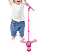 Microfono con Supporto per Bambini - Giocattoli Regolabili Senza Fili | Set di Gioco Microfono Giocattoli per Cantare - per Bambine Casa Scuola Viaggio Compleanno Natale Festa dei Bambini