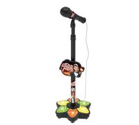 Microfono con supporto per, giocattoli ad altezza regolabile, microfono di canto karaoke, per sala da gioco, casa, viaggi, feste di compleanno, Natale, giorno dei ragazzi e ragazze