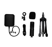 Microfono Con Treppiede Stand Per Compleanno E Streaming Conferenza Kit Professionale Gaming Mic