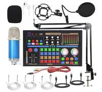 Microfono Condensatore di registrazione del computer Scheda audio di grano Telefono cellulare Scheda audio dal vivo Set completo dedicato,H