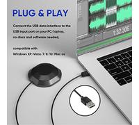 Microfono Condensatore, Microfono PC PC per con per Conferenza Sulla Funzione Muta per Tocco per la Voce di Gioco, Video su Internet, Dal Vivo (#1)