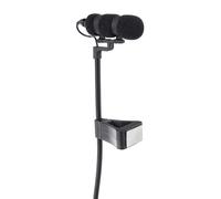 Pronomic Set MCM-100P Microfono a Clip con Supporto (Microfono a Condensatore, Collo d'Oca, Supporto per Pianoforte, Fisarmonica ecc., Alimentazione Phantom, Adattatore XLR, Custodia) nero
