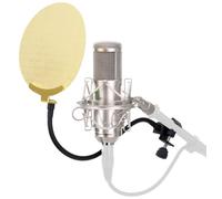 Pronomic CM-100S microfono a diaframma largo argento antipop oro
