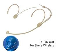 Microfono Cuffie Professionale Beige per Pickup Wireless Omnidirezionale