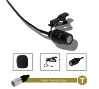 Microfono da bavero 4 pin-XLR 3,5 MM Lavalier per wireless nero