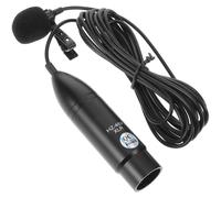 Microfono da bavero lavalier con mini jack XLR a clip microfono da bavero 48v
