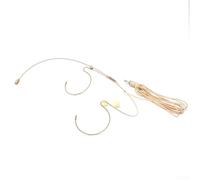 Microfono da bavero Lavalier, doppio gancio auricolare, microfono per lezioni, spettacoli dal per vivo, teatro (A)