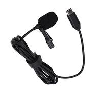 Microfono da Bavero Lavalier, Microfono Professionale per Registrazione Video Audio Mini Tipo C Cablato, Microfono da Bavero con Clip, per ONE R, per Interviste,