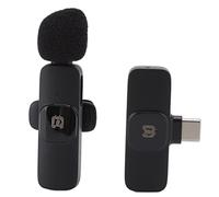 Microfono da Bavero Wireless, Microfono Lavalier Mini USB C, Plug And Play, per Intervista, Registrazione, Vlogging, Podcast