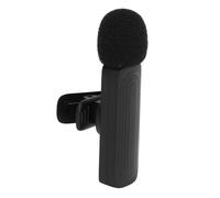 Microfono da Bavero Wireless Riduzione Intelligente del Rumore Microfono Direzionale a Forma di Cuore per la Registrazione Video Intervista Podcast Vlog (BLACK)