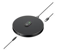 Microfono da conferenza USB omnidirezionale a 360 gradi con altoparlante per un audio chiaro in riunioni, webinar lezioni online, piccolo microfono pickup desktop