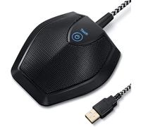 Microfono da conferenza USB professionale con design antiscivolo, ideale per una qualità audio chiara in negoziazioni commerciali, video chat,