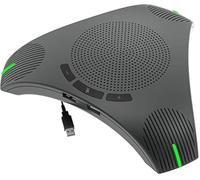 Microfono da conferenza USB per conferenze aziendali, microfono omnidirezionale a 360°, riduzione del rumore intelligente DSP per videoconferenze (microfono, altoparlante+hub)