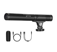 Microfono da intervista montato sulla fotocamera SLR con supporto a clip Microfono video da 17,5 cm Registrazione di notizie di strada Live Super-cardioide/omnidirezionale Microfono portatile a