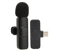 Microfono da Risvolto Wireless, Cancellazione del Rumore Multifunzione Microfono Lavalier Wireless Trasmissione a Lungo Raggio per Spettacoli Dal Vivo per Brevi Video Vlog (K9 tipo-c)