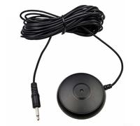 Microfono da tavolo da 3,5 mm, calibrazione audio microfono di misura, per sistemi di ricevitore AV Home Theater, materiale ABS, nero