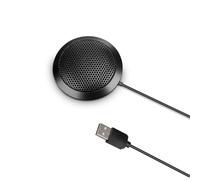 Microfono da Tavolo USB per Gioco e Comunicazione, Pickup 360 Gradi | Suono Chiaro, Uso Mani Libere, per Chat Video e Distanza Didattica, Nero Metallo Plastico