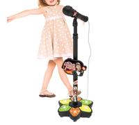 Microfono da terra per bambini - Giocattolo in altezza regolabile, microfono vocale con effetti sonori - Per sala giochi di casa viaggi festa di compleanno Natale festa dei bambini ragazzi ragazze