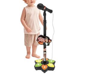 Microfono da terra per bambini, macchina per karaoke con altezza regolabile, microfono per karaoke per cantare | per la casa in aula feste di compleanno per bambini e ragazze