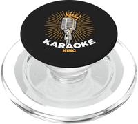 Microfono da uomo Karaoke King retrò cantante notturno PopSockets PopGrip per MagSafe
