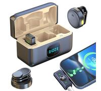 Microfono Del Telefono - Clip Sul Microfono | Microfoni Wireless L Avalier | Altoparlante Di Cancellazione Del Rumore Per Musica Di Canto Sociale Filmando Contenuti Di Video Su (11.4x8.6x4.5c