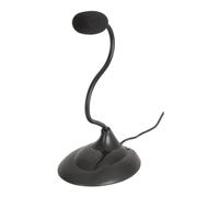 Microfono desktop per PC nero a collo di cigno di alta qualità con spina da 3,5