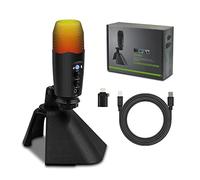 Microfono desktop USB One-click Mute RGB Illuminazione Riduzione del rumore Per Zoom Riunioni Sala conferenze Riduzione del rumore Microfono del computer portatile Per Zoom Riunioni Sala conferenze