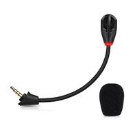 Microfono di ricambio per cuffie da gioco wireless HyperX Cloud Alpha, microfono staccabile con cancellazione del rumore da 3,5 mm con indicatore LED di disattivazione per PC, Xbox One, PS4, PS5