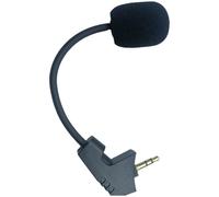 Microfono di ricambio per cuffie da gioco Y480 con cavo con spina da 3,5 mm per cancellazione del rumore, custodia in spugna nera