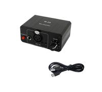 Microfono Dinamico A Condensatore Amplificatore M-20 Audio 48V Phantom Power Ricarica Nero per Scheda Audio Dal Vivo Altoparlante C