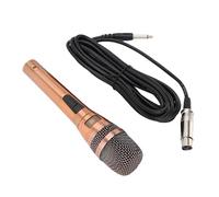 Microfono Dinamico Cotone per KTV Stage Caning Home, Wireless Bobina Dinamica Cantare Palcoscenico Cardioide Cotone Indossabile Filtro Multiuso
