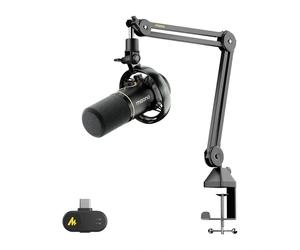 Microfono dinamico Maono PD200WS USB, XLR e wireless, nero
