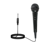 Microfono Dinamico Microfono Karaoke Professionale Karaoke Microfono Portatile Vocale a Mano Cablato Conessione Jack 6,5mm e Pulsante On/Off Jack Audio Risuonatore XLR per Karaoke Feste DJ Chiesa