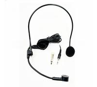 Microfono Dinamico per Amplificatori Audio 5M Auricolare Nero con Adattatore 3.5