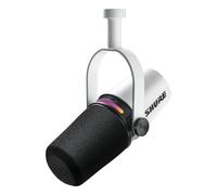 Microfono dinamico USB/XLR Shure MV7+ per streaming podcast, bianco