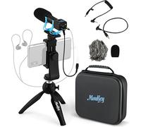 MICROFONO DIREZIONALE MOUKEY MCM-2 PER FOTOCAMERA FUNZIONE MONITOR ALLUMINIO